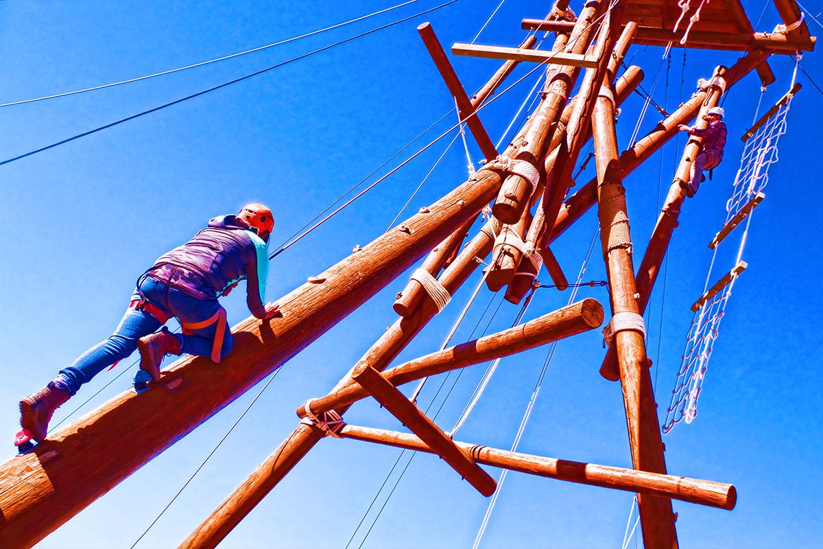 Challenge yourself at the SJC High Endeavors Challenge Course!